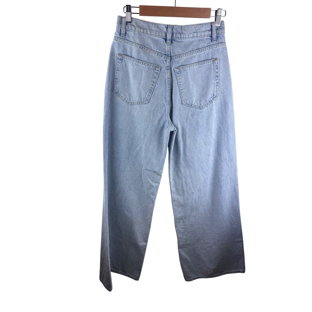NWOT Reformation Eden Mid rise‎ Wide Leg Jeans 25 Light Wash Denim Minimalist - Picture 4 of 15